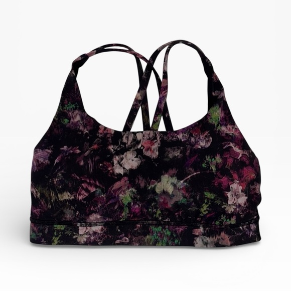 lululemon athletica Other - Lululemon Energy Bra Womens 6 Sports Bra Medium Support B D Cups Luxtreme Floral